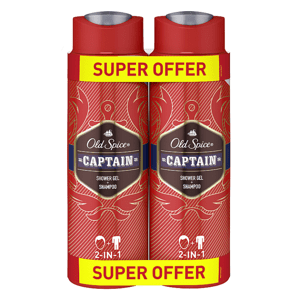 Old Spice Captain Sprchový Gel A Šampon Pro Muže 2x400 ml