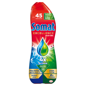 Somat Excellence Duo gel do myčky proti mastnotě 45 dávek, 810ml