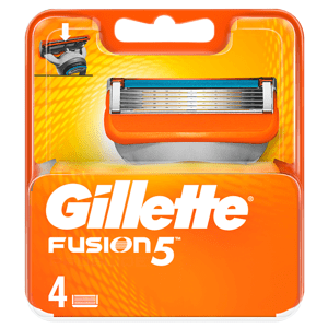 Gillette Fusion5 Pánská Náhradní Holicí Hlavice, 4 ks