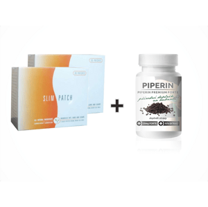 Bio-Detox Náplasti na hubnutí 2x + Piperin Premium FORTE 20mg 120tbl. - ZDARMA