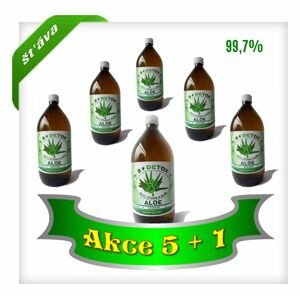 Bio-Detox Aloe Vera šťáva 99,7% 1000 ml  AKCE 5+1 ZDARMA